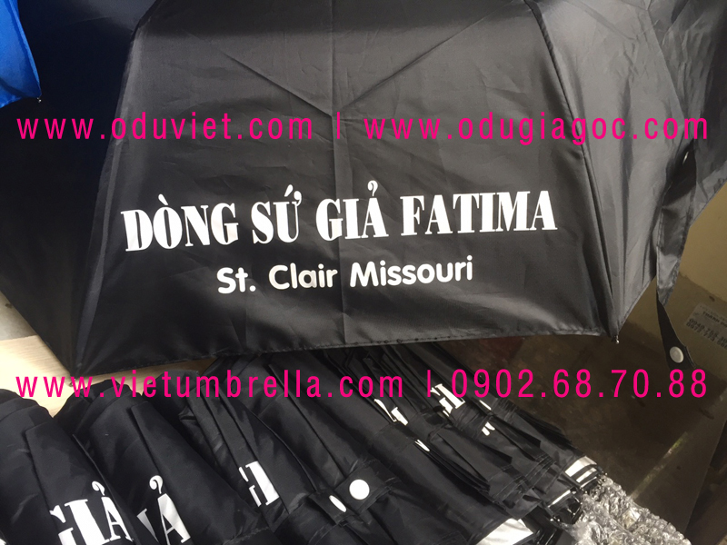 xưởng sản xuất ô dù cầm tay in logo quảng cáo
